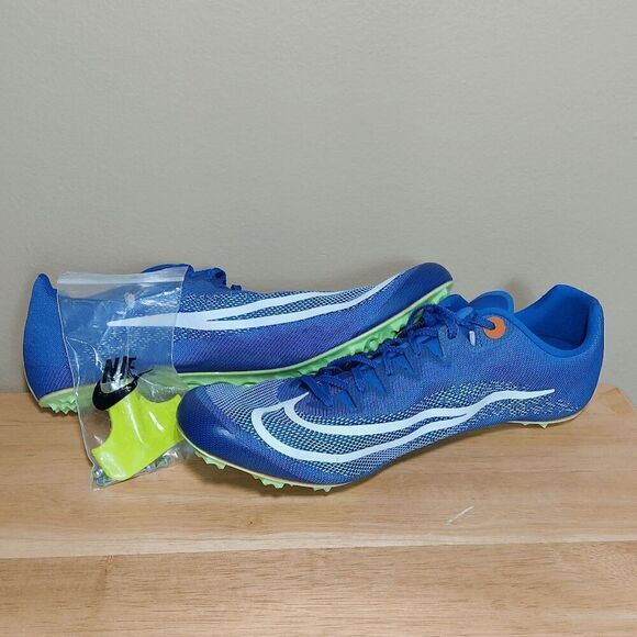 Nike Zoom Ja Fly 4 Track & Field Spikes Blue Green DR2741-400 Men's Size 12 - Picture 5 of 7